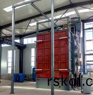 Q3730弔(diao)鉤(gou)式抛丸(wan)機使(shi)用現場(chang)