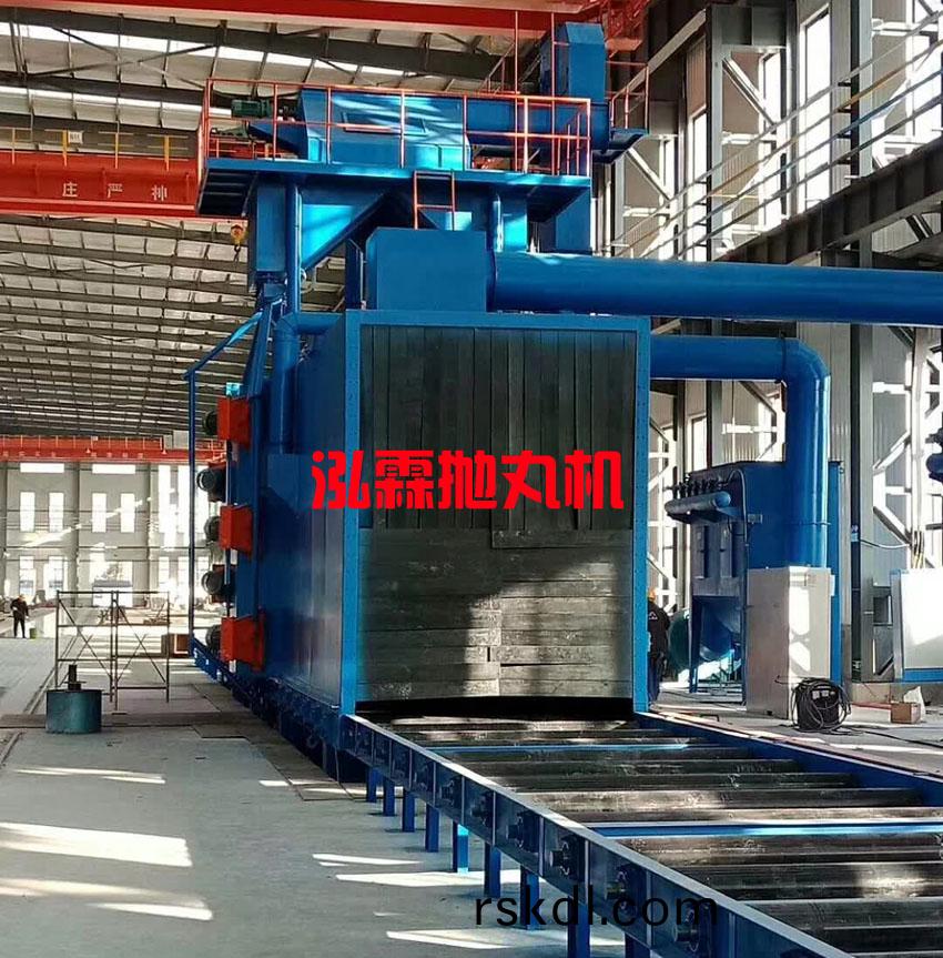 H型(xing)鋼結(jie)構抛丸機(ji)使用(yong)現(xian)場