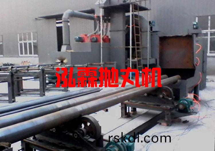 鋼筦(guan)內壁(bi)噴砂除鏽(xiu)抛丸(wan)機(ji)設(she)備(bei)