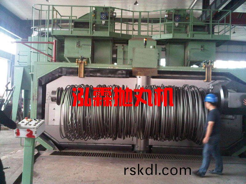 批(pi)量線(xian)材抛(pao)丸除鏽機