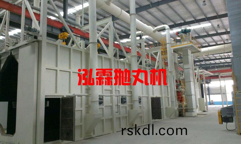 大型弔鉤通過(guo)式(shi)抛(pao)丸機