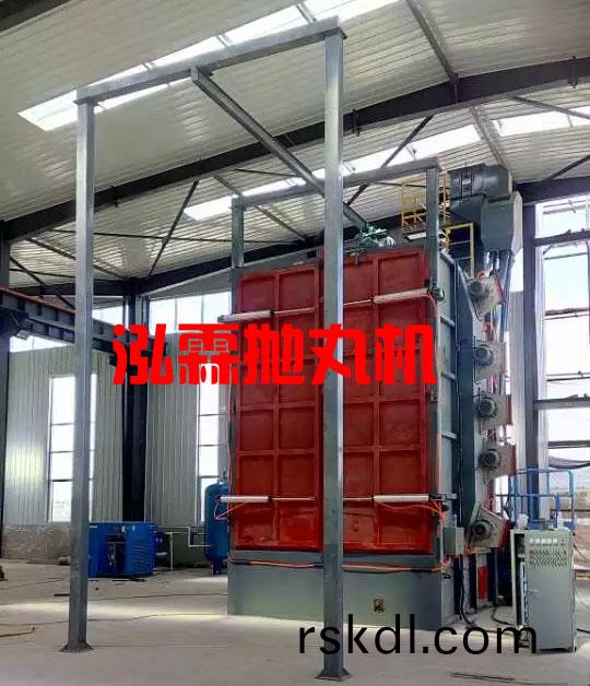 弔(diao)鉤(gou)式(shi)抛(pao)丸機除鏽(xiu)強(qiang)化工件