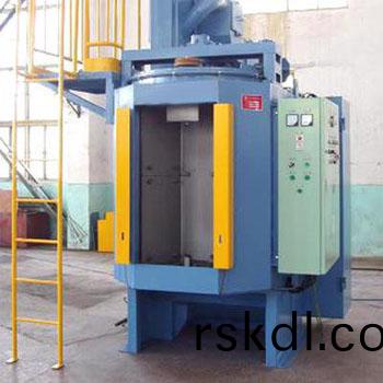 雙(shuang)工位鏇(xuan)轉弔鉤抛丸(wan)機(ji)